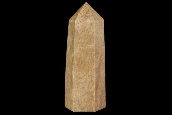 Chatoyant, Polished Peach Moonstone Obelisk - Madagascar #170748